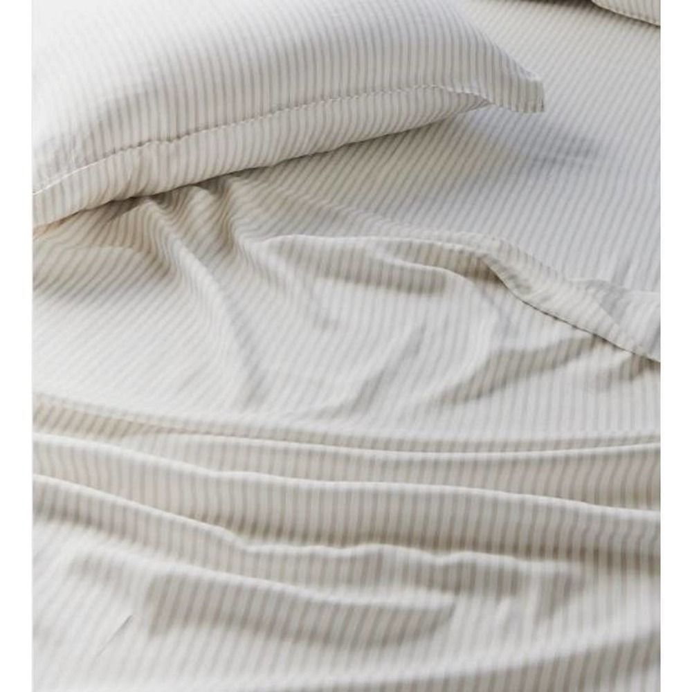 Buffy Breeze Eucalyptus Duvet Cover Full/ Queen: 90" x 90" Gray Stripe $149 MSRP - Picture 5 of 5
